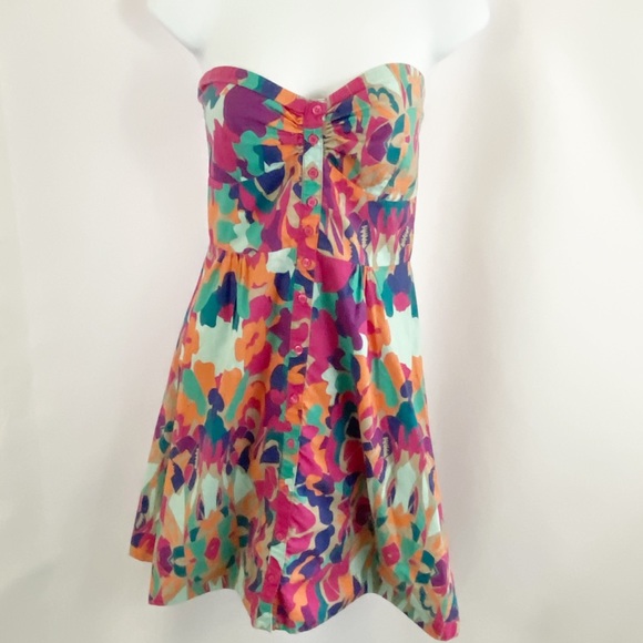 H&M Dresses & Skirts - 💋3/$20💋 H&M Colorful Sweetheart Mini Dress